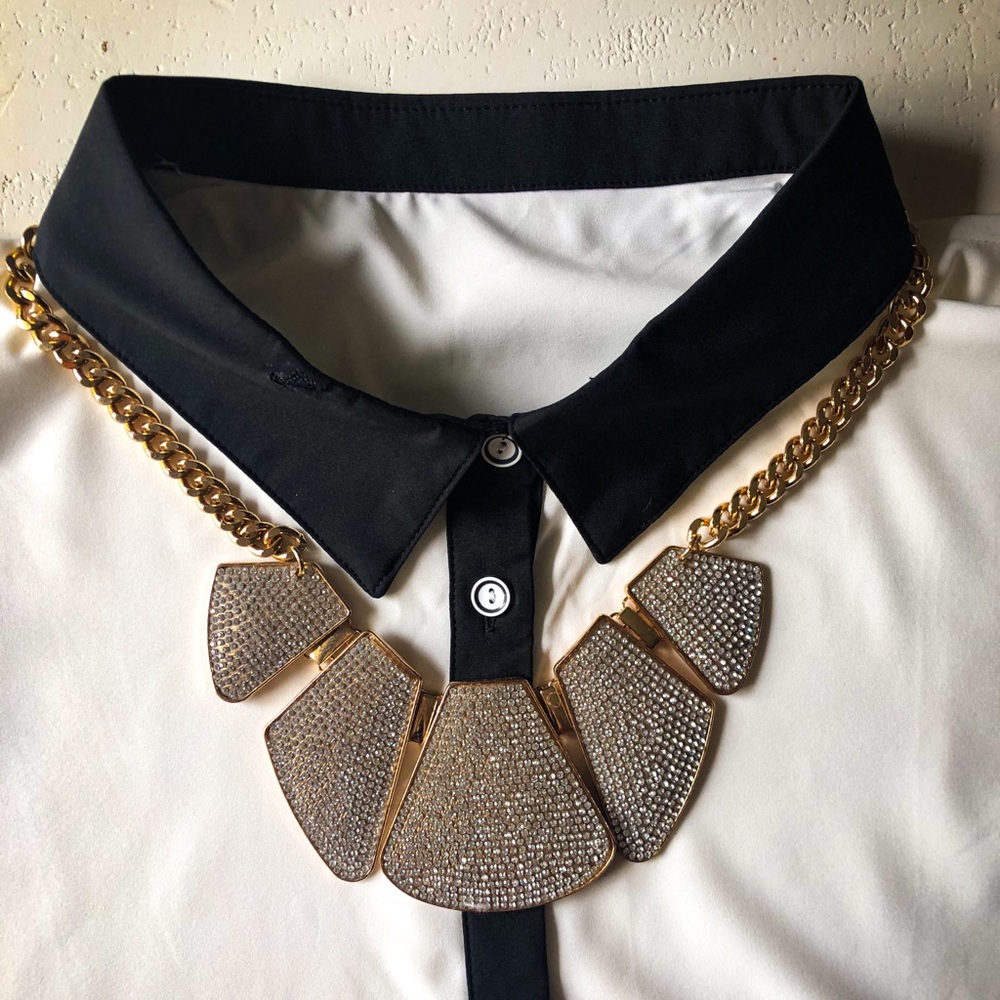 Crystal Statement Necklace - image 1